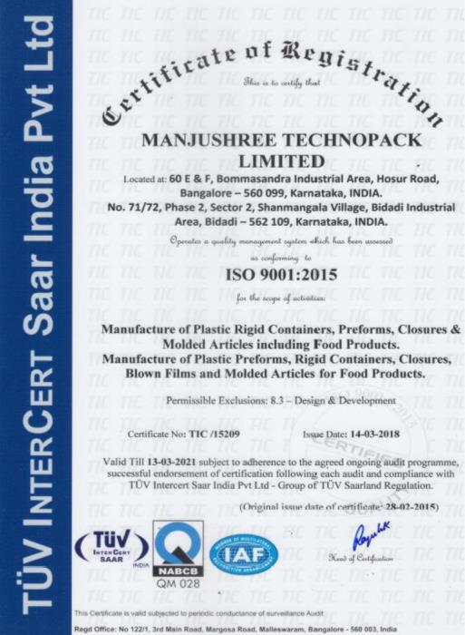 ISO 9001 - Manjushree